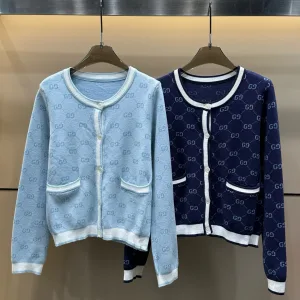 Designer High Quality Gucci Jacquard Long-Sleeved Cardigan