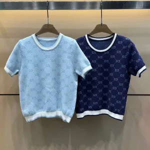 1:1 Luxury Gucci Jacquard Short Sleeves