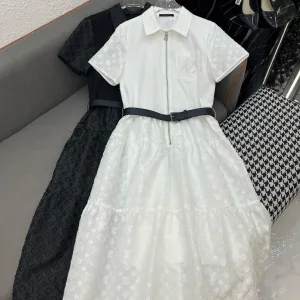 1:1 Aaa Louis Vuitton Jacquard Short-Sleeved Shirts