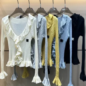 Luxury High Quality Chanel Lace Long Sleeves