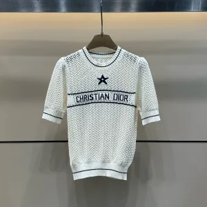 Aaa Dior Jacquard Short Sleeves
