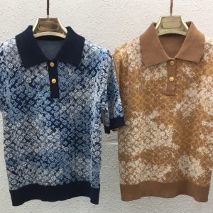 Luxury Louis Vuitton Gold Short Sleeves