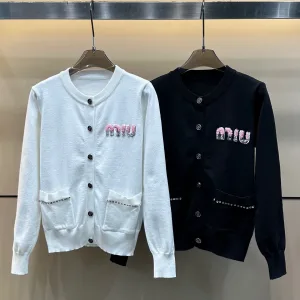 Aaa Miu Miu Stone Long-Sleeved Shirt