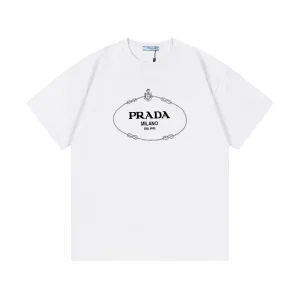 Designer Prada Cotton Short-Sleeved T-Shirt