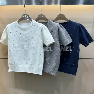 1:1 Aaa Chanel Lace Short Sleeves