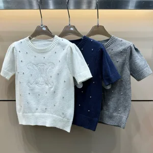 Luxury Aaa Celine Lace Short Sleeves