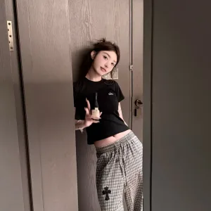 Luxury 1:1 Chrome Hearts Plaid Casual Pants