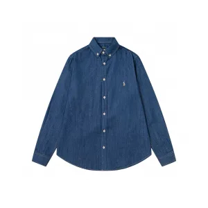 High Quality Ralph Lauren Denim Long-Sleeved Shirt