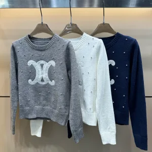High Quality Aaa Celine Lace Long-Sleeved Sweater