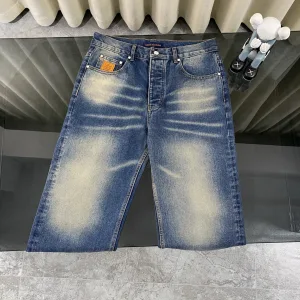 Designer High Quality Louis Vuitton Jeans Blue