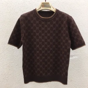 1:1 High Quality Gucci Jacquard Short Sleeves