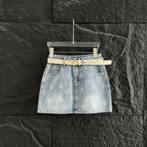 Aaa 1:1 Louis Vuitton Denim Short Skirt