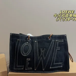 High Quality 1:1 Loewe Denim Shoulder Bag For Autumn