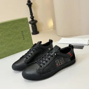 High Quality Luxury Gucci Cowhide Casual Shoes For Autumn