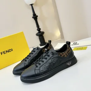 High Quality Fendi Cowhide Casual Shoes For Autumn