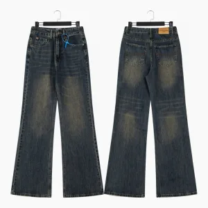 Luxury Reps Balenciaga Jeans Red Cotton Pure Denim