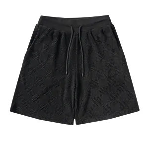 AAA Reps Louis Vuitton Shorts Red Cotton Jacquard Embroidery