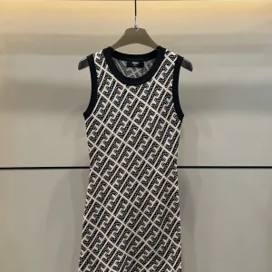 Designer 1:1 Fendi Jacquard Vest