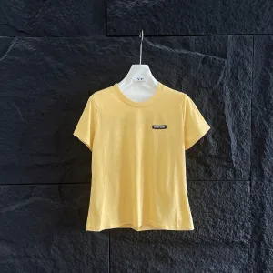 Designer Aaa Miu Miu Short-Sleeved T-Shirt