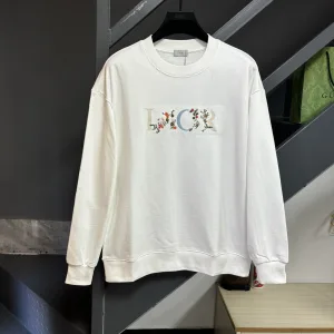 Designer Luxury Dior Sweatshirt Color Cotton Pure Embroidery
