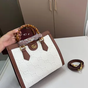 Aaa 1:1 Gucci Bamboo Shopping Bags