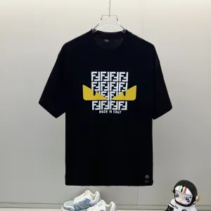 Designer Fendi Silicone Short-Sleeved T-Shirt