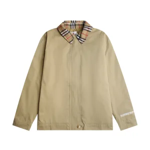 High Quality Luxury Burberry Plaid Outerwear