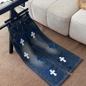 Luxury Chrome Hearts Leather Pants