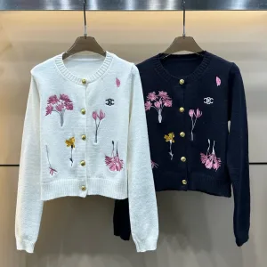 High Quality Luxury Celine Gold Long-Sleeved Sweater