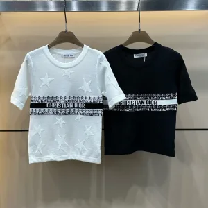 Aaa Dior Jacquard Short Sleeves