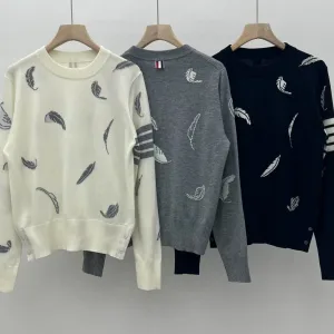 1:1 Thom Browne Jacquard Long-Sleeved