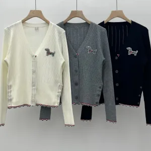 Luxury Aaa Thom Browne Long-Sleeved Cardigan