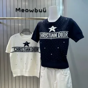 Luxury High Quality Dior Jacquard Short Sleeves