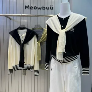 High Quality Miu Miu Long-Sleeved Cardigan