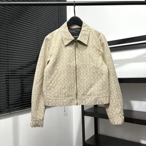 AAA Coach Coat Red Jacquard Autumn Early