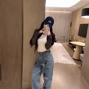High Quality Luxury Chrome Hearts Leather Pants