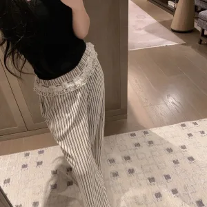 Luxury High Quality Miu Miu Lace Trousers