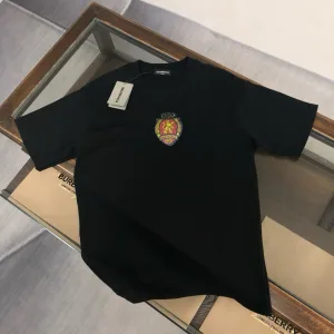 Super Clone High Quality Balenciaga Short-Sleeved T-Shirt Red Cotton Combed