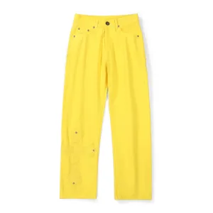 Luxury Reps Chrome Hearts Jeans Red Sheepskin Cowhide
