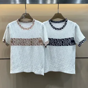 1:1 Dior Jacquard Short Sleeves