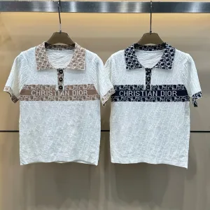 High Quality Dior Jacquard Short Sleeves