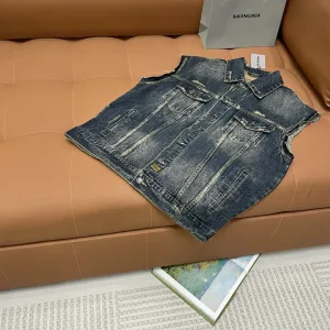 Super Clone Luxury Balenciaga Shorts Ash Denim Spring Summer