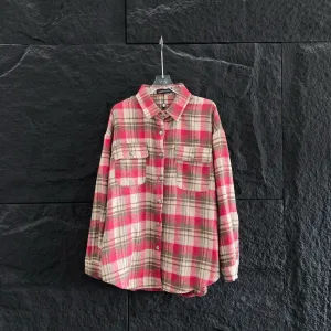 High Quality Chrome Hearts Plaid Shirt