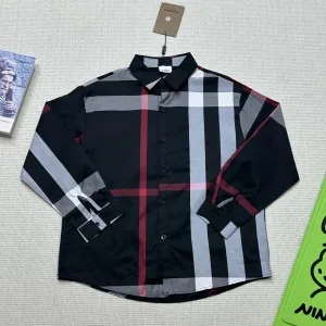 AAA Designer Burberry Long-Sleeved Shirt Color Cotton Pure Spandex Autumn Winter