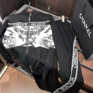 Designer Luxury Dior Jacquard Trousers