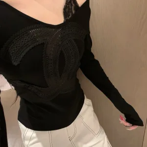 High Quality Chanel Lace Base Layer Shirt