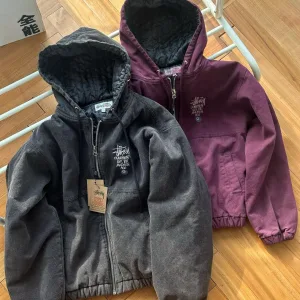 High Quality Stussy Outerwear Ash Cotton Embroidery