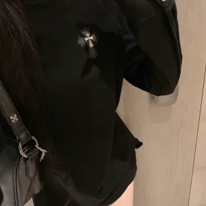 Aaa Chrome Hearts Leather Long-Sleeved T-Shirt