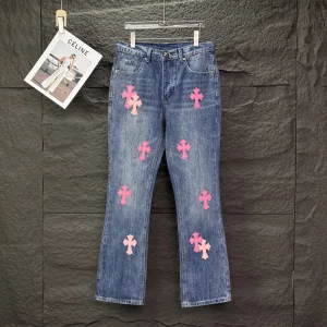 AAA Chrome Hearts Jeans Red Patch