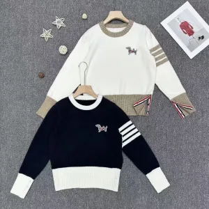 1:1 Thom Browne Jacquard Long-Sleeved Sweater
